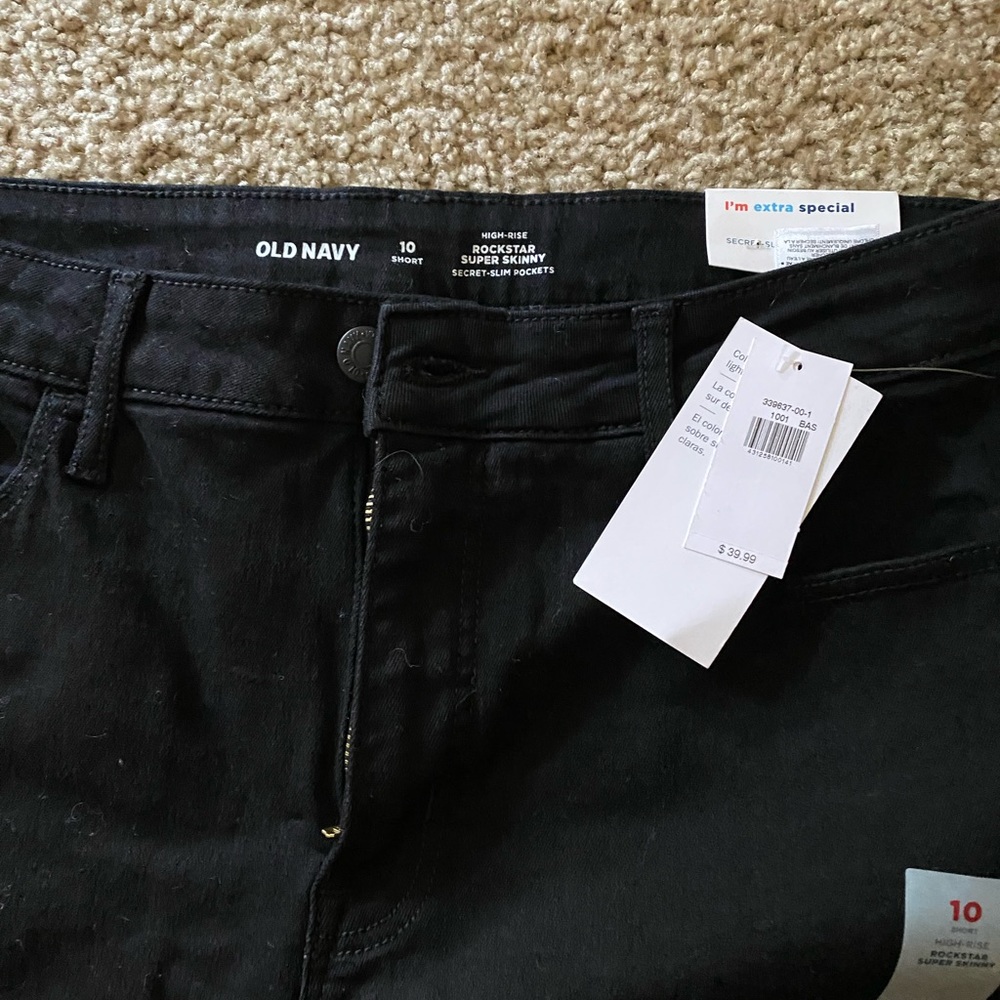 Old navy black skinny jeans